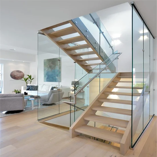 Staircase aluminium and glass